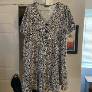 Dalmatian print dress